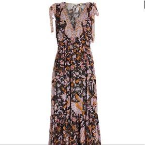 🆕 ULLA JOHNSON “Annalise” Floral Silk Maxi Dress